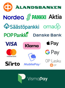 Visma-Pay pankki, luottokortti, lasku ja osamaksu